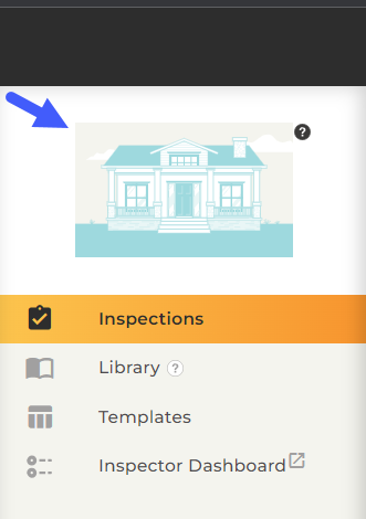 screenshot of inspection report menu with Inspections highlighted