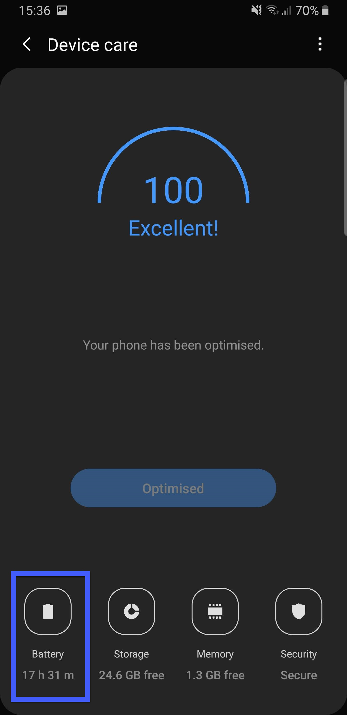 Android settings