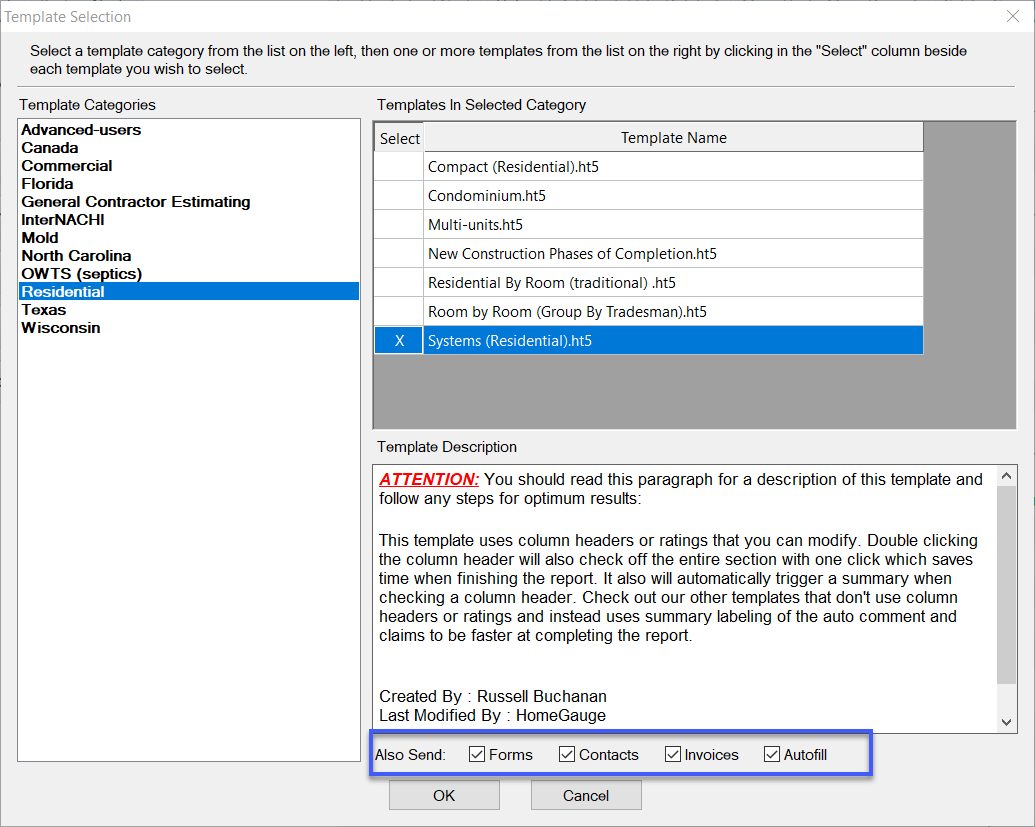 HomeGauge desktop report writer