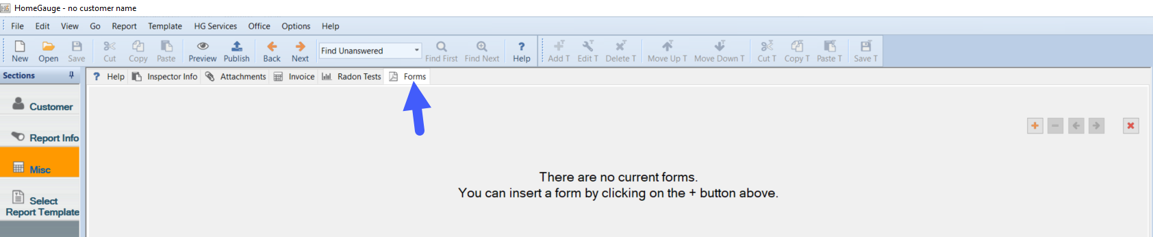 HomeGauge desktop report writer